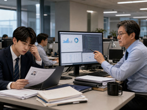 Korean news thumbnail discussing AI's impact on youth employment