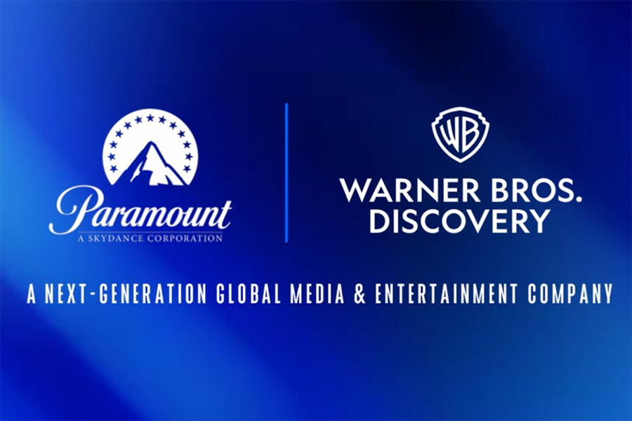 Paramount and Warner Bros. Discovery merger announcement card