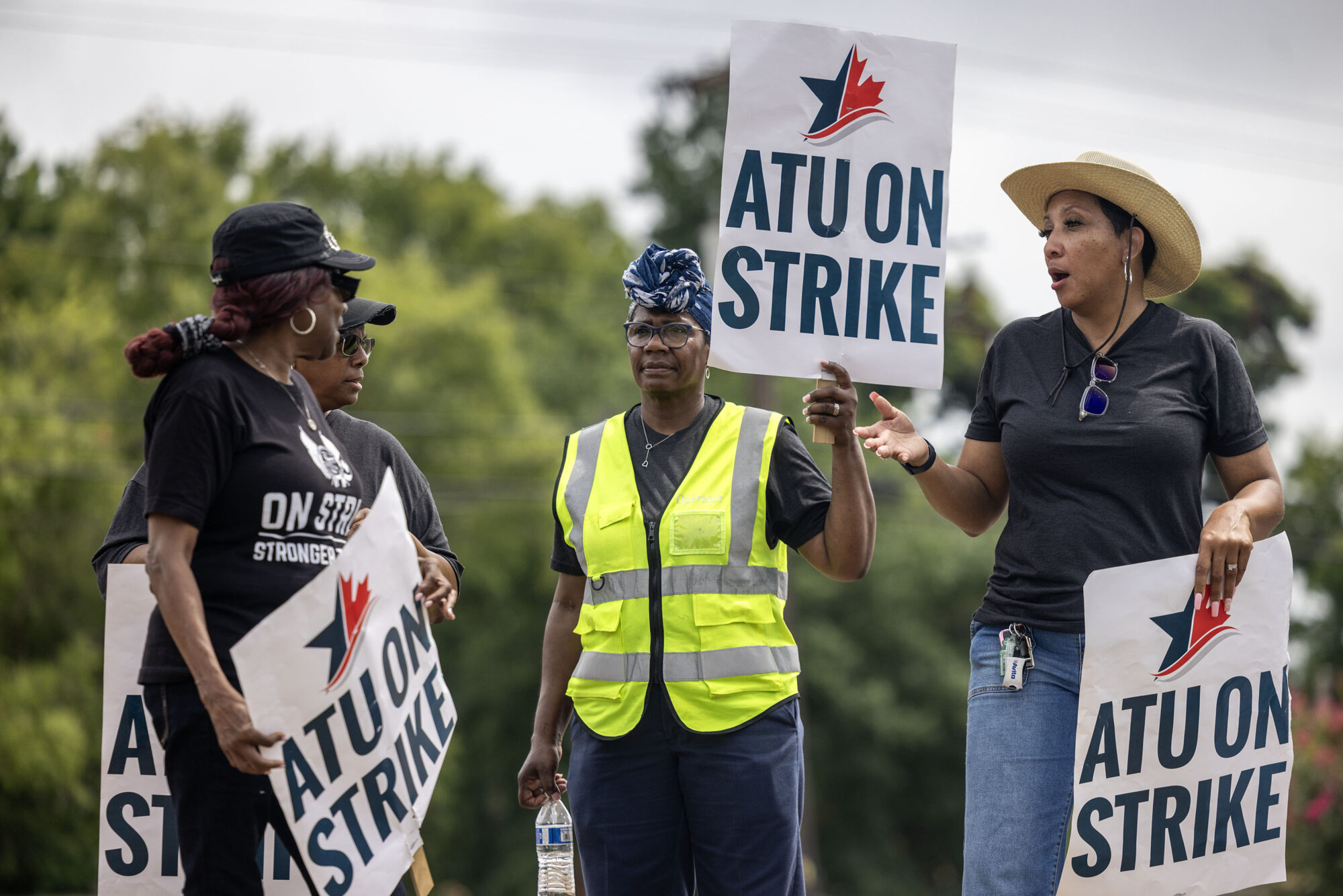 Jackson JTRAN bus strike scene