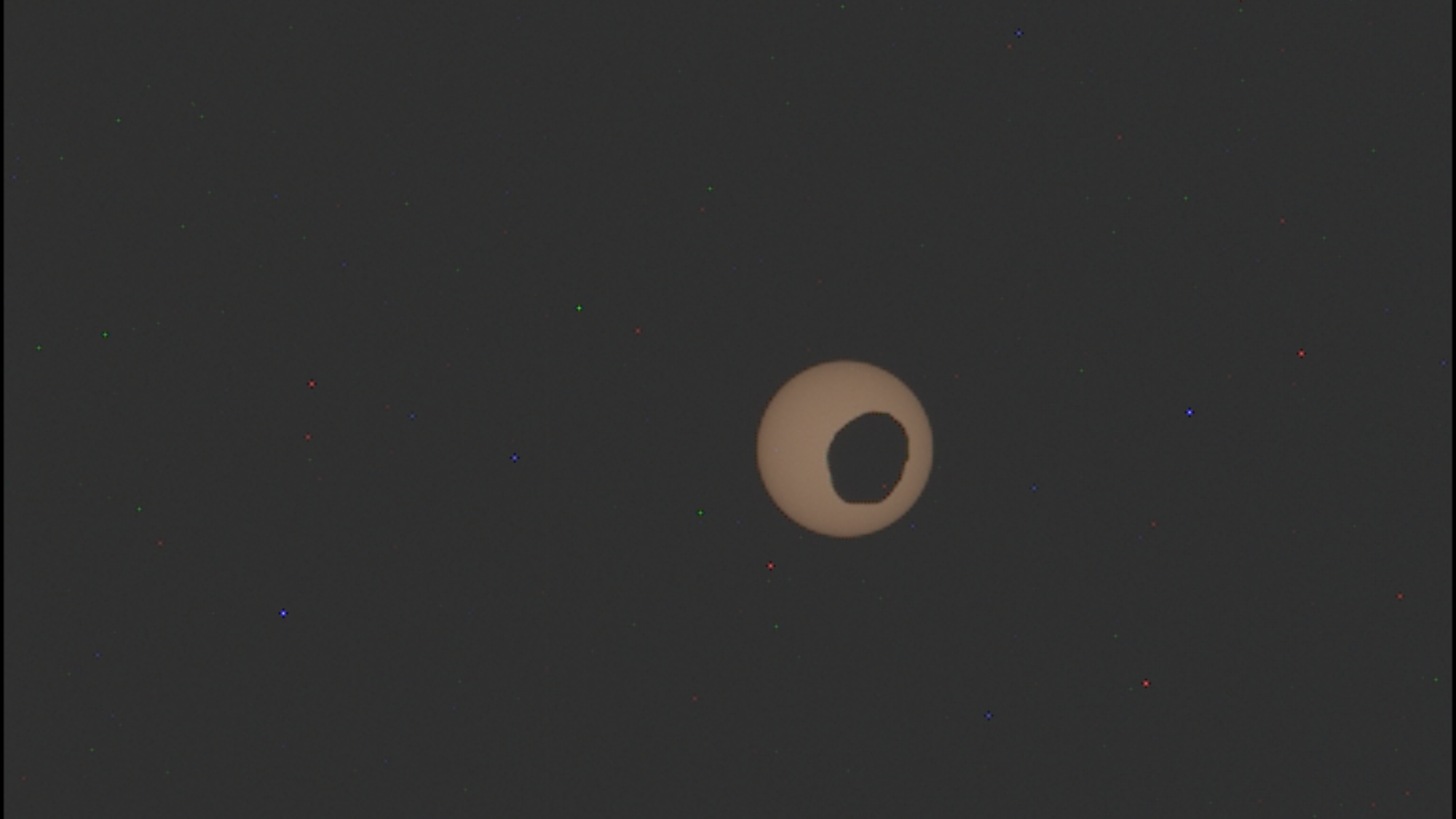 Perseverance rover image of a solar eclipse on Mars