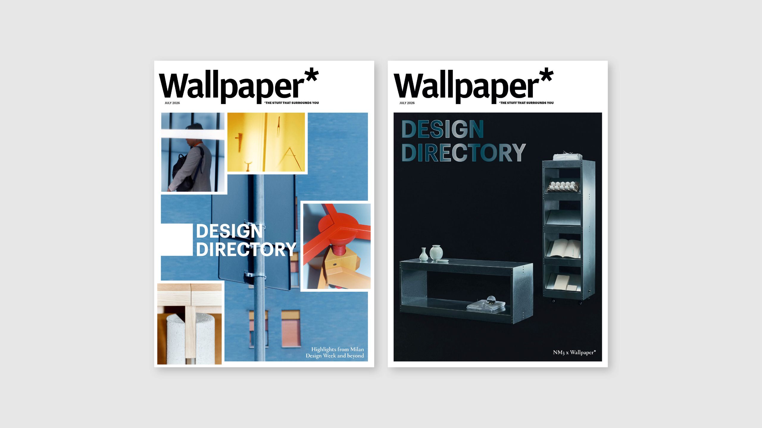 Wallpaper* July 2026 cover featuring curated design highlights and Milan Design Week photography.