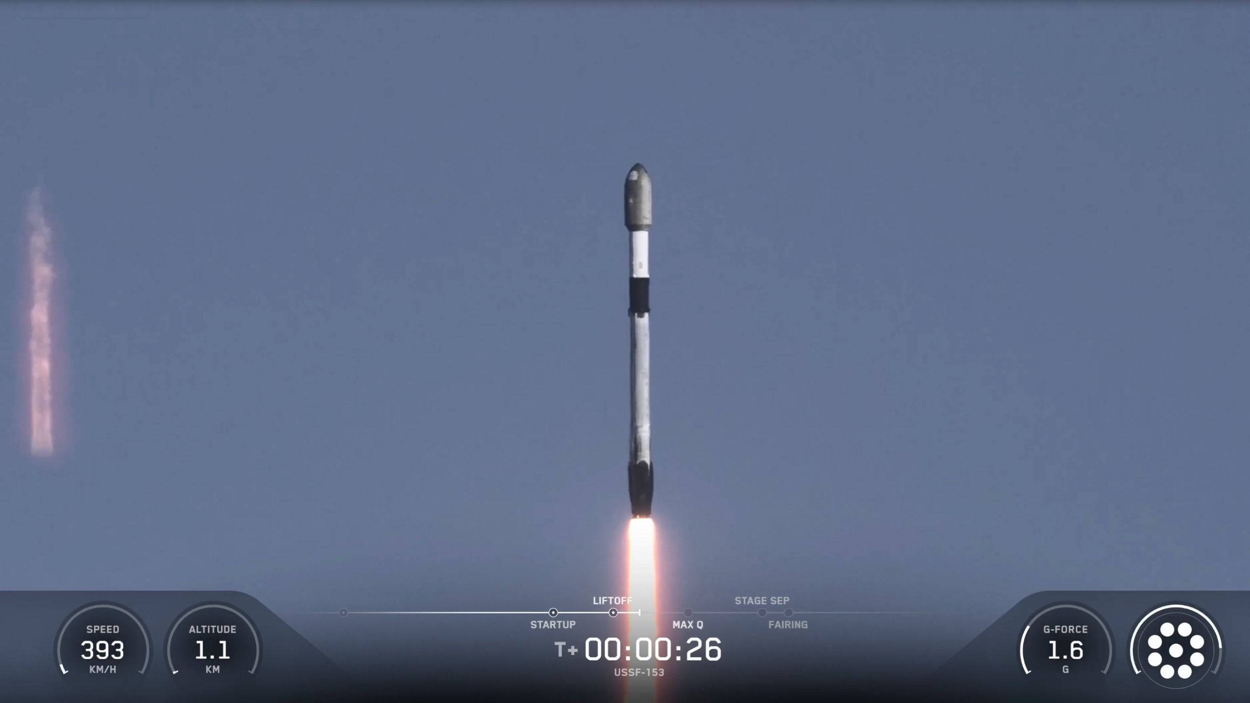 Falcon 9 booster landing on a drone ship
