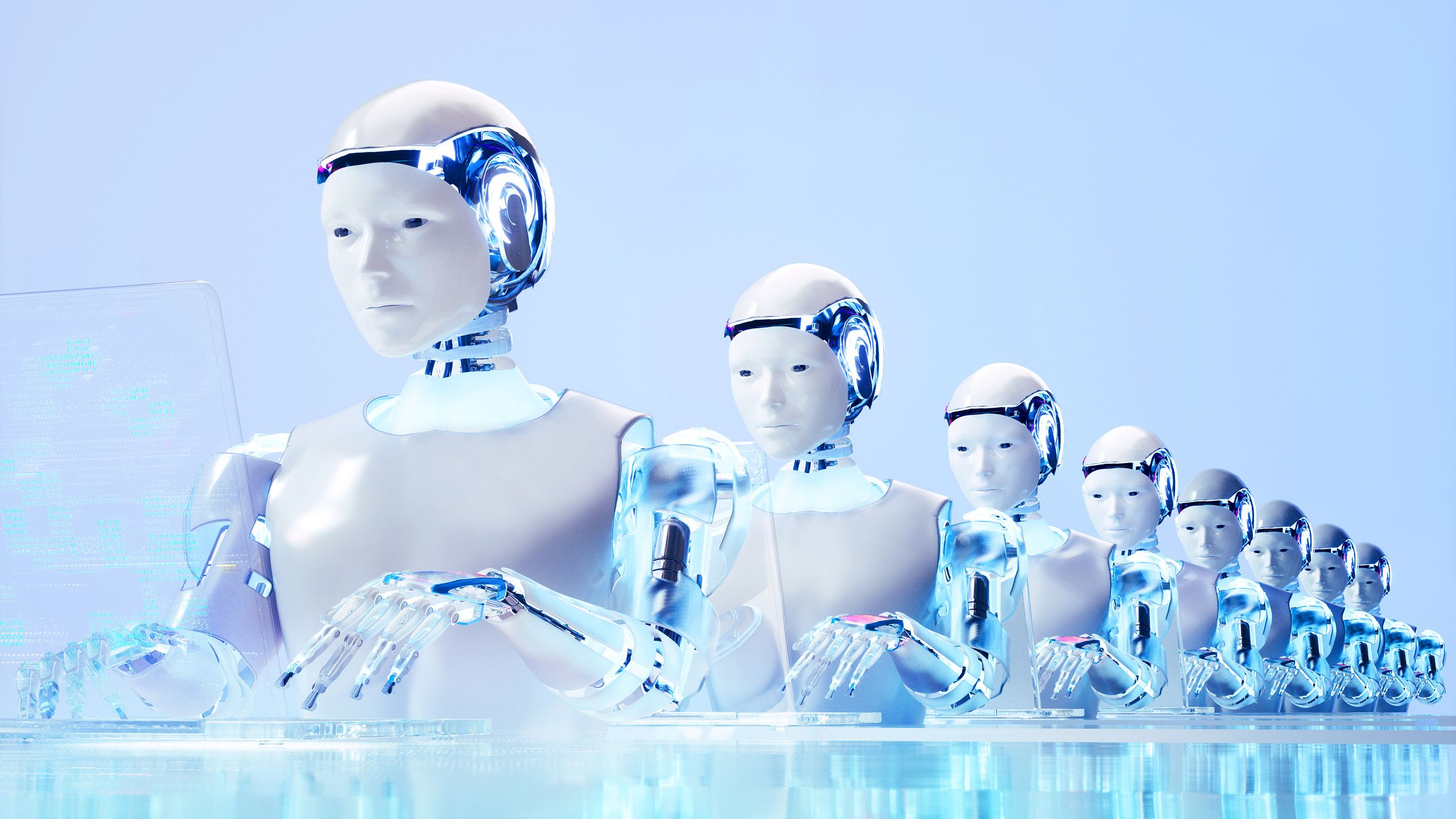 Illustration representing AI adoption in supply chains