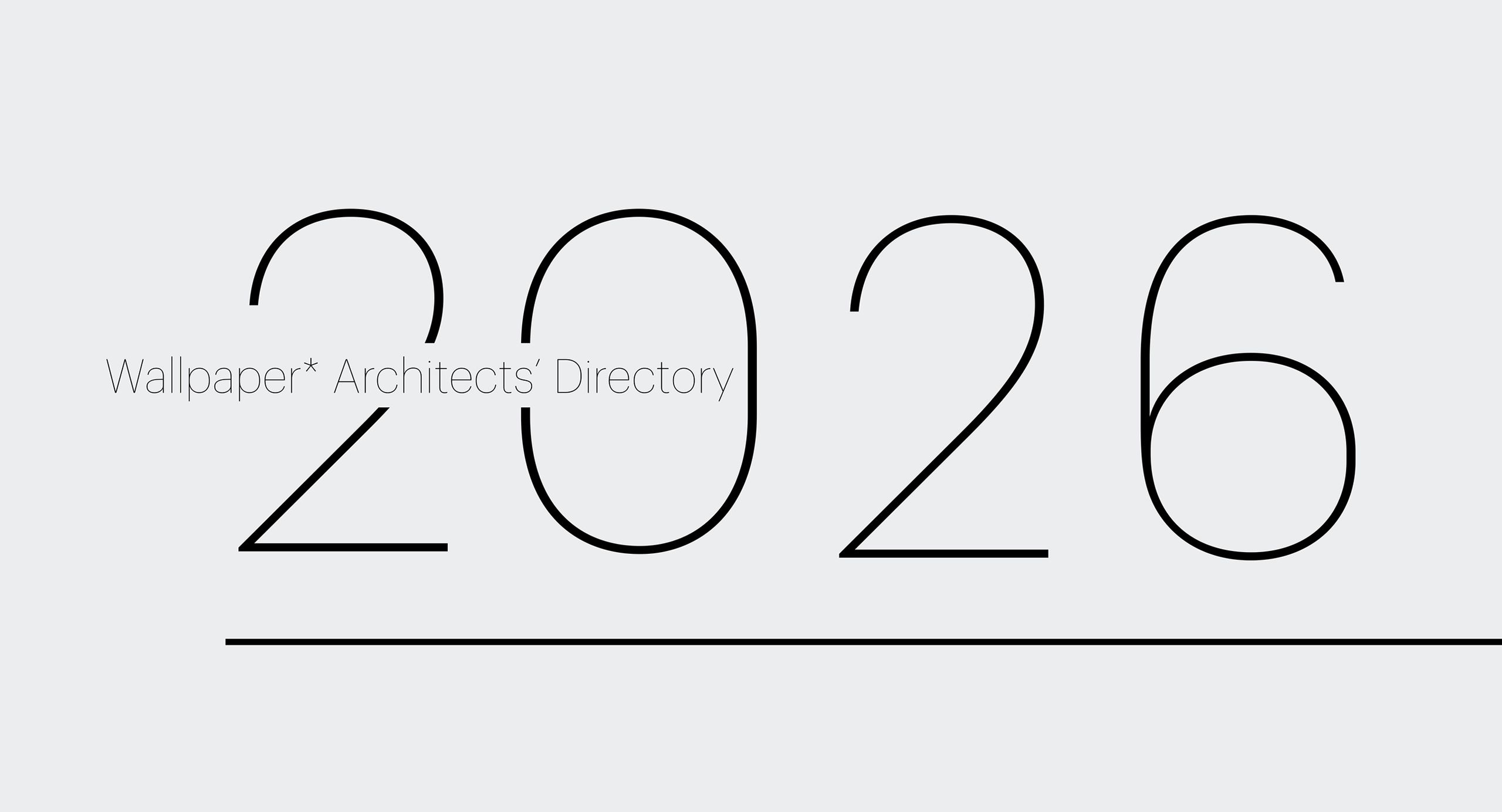 Cover of the Wallpaper* Architects’ Directory 2026 featuring modern architectural designs
