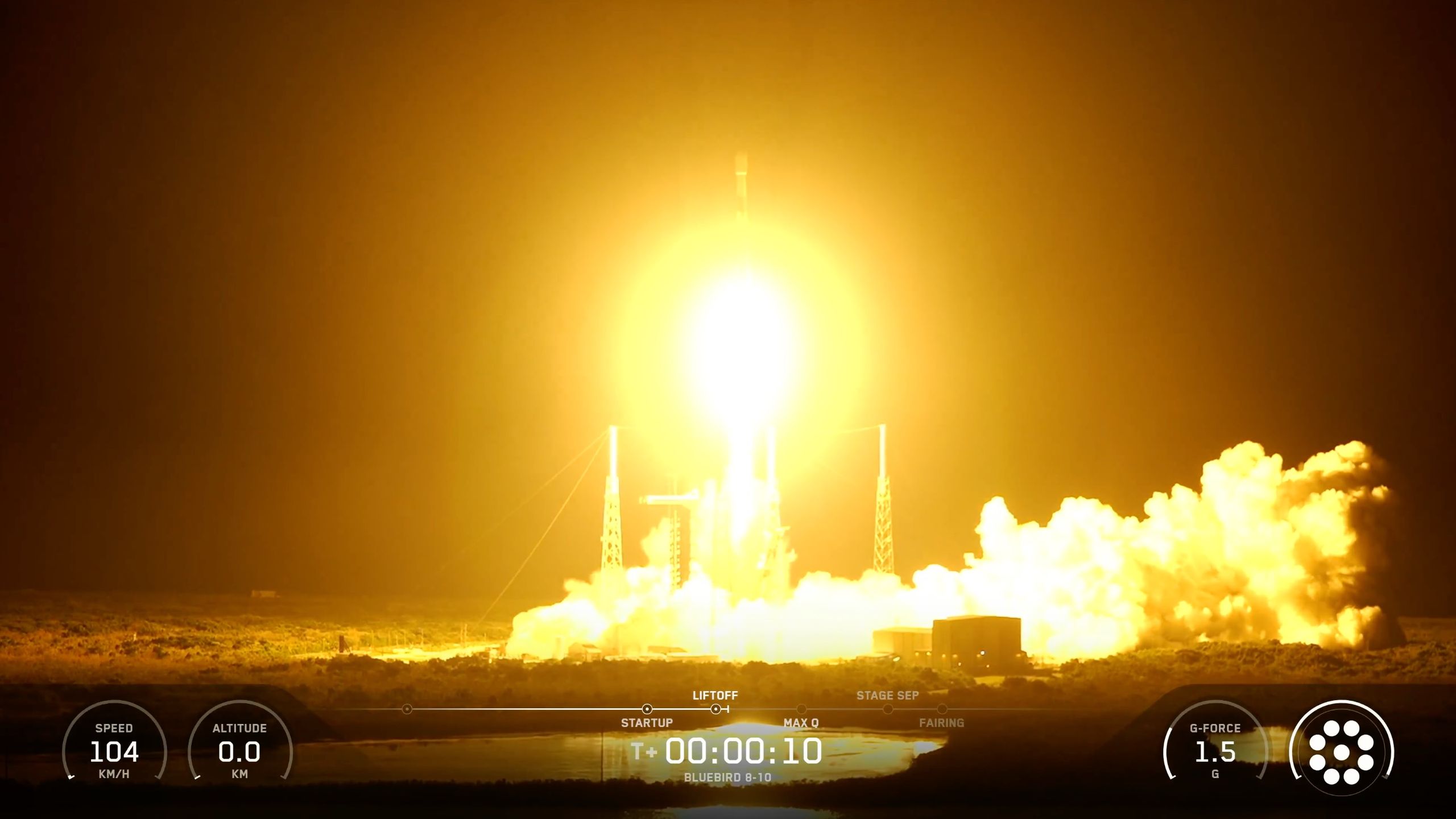 BlueBird satellite in orbit illustration