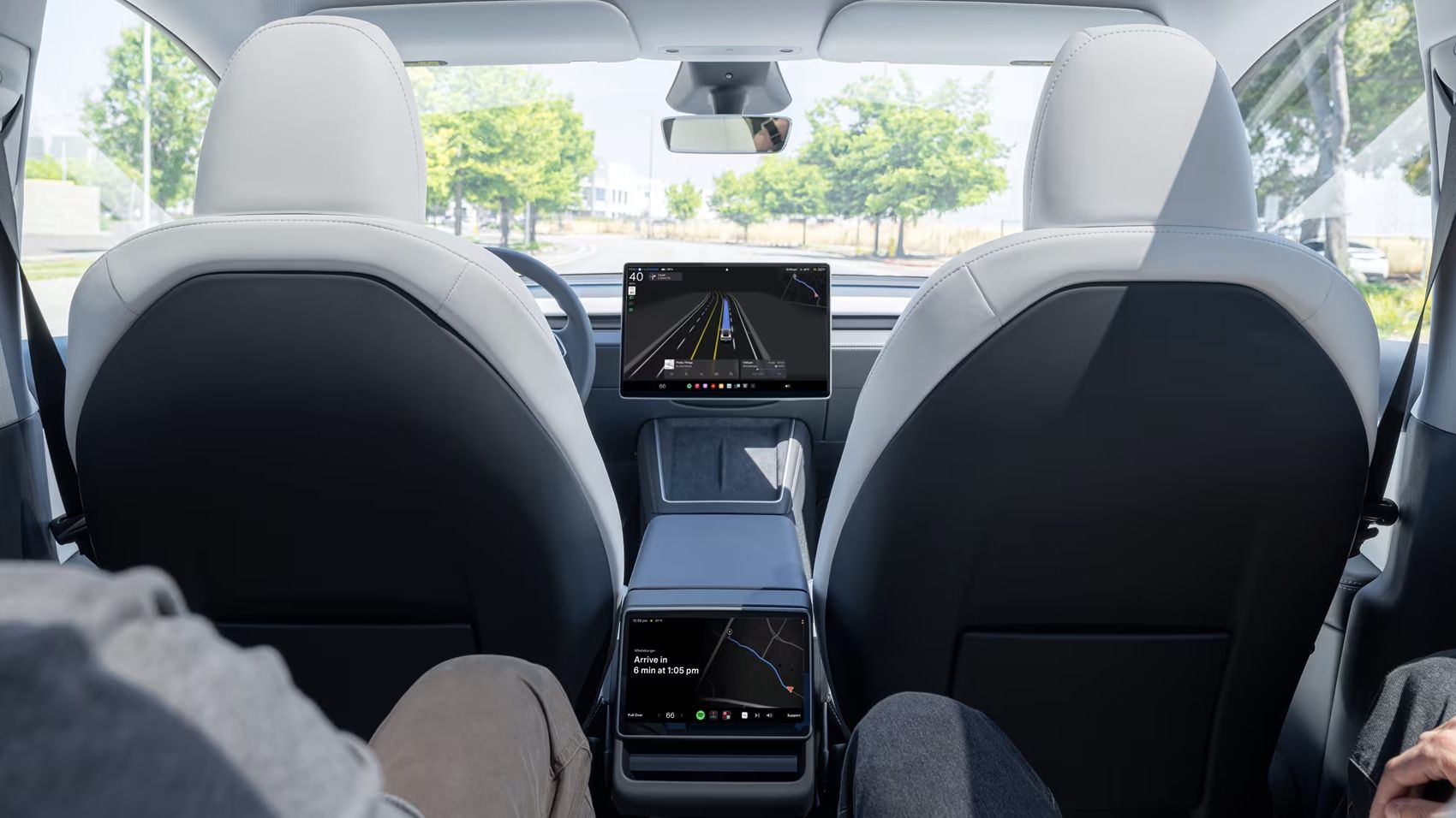 Tesla Robotaxi crash scene