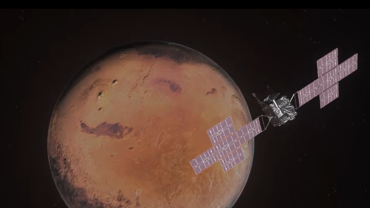NASA's Psyche spacecraft trajectory past Mars for gravity assist maneuver