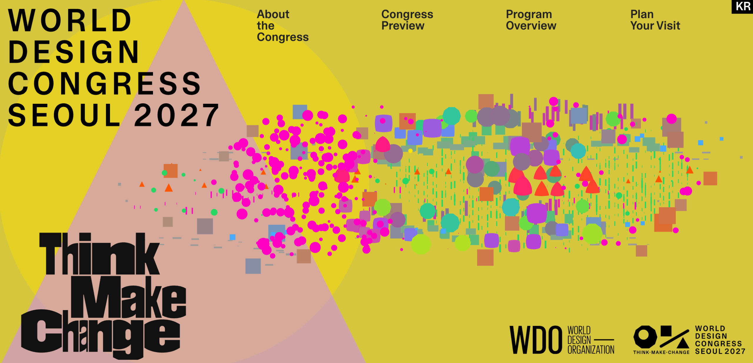 The 2027 World Design Congress identity, dubbed the bravest design of the year