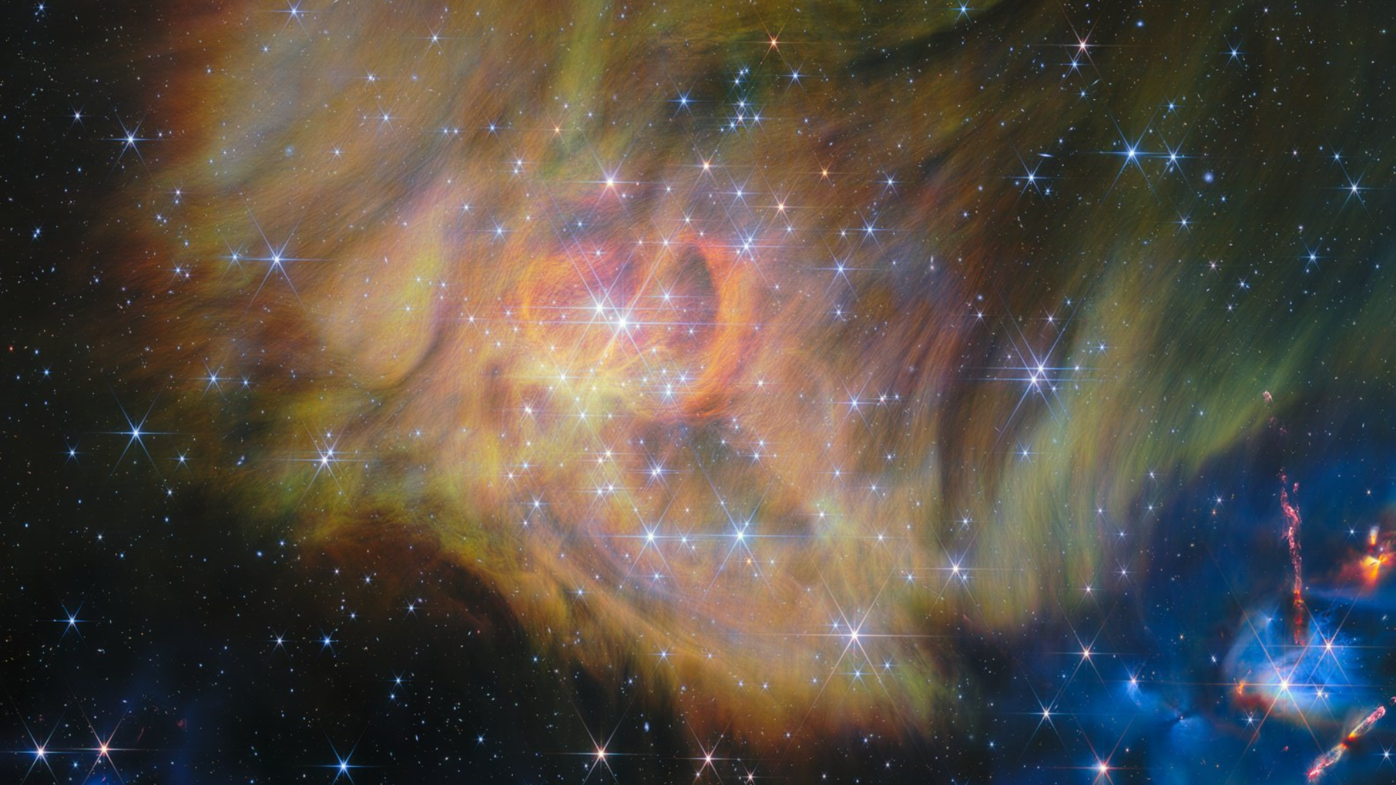 James Webb Space Telescope view of a cosmic cloud