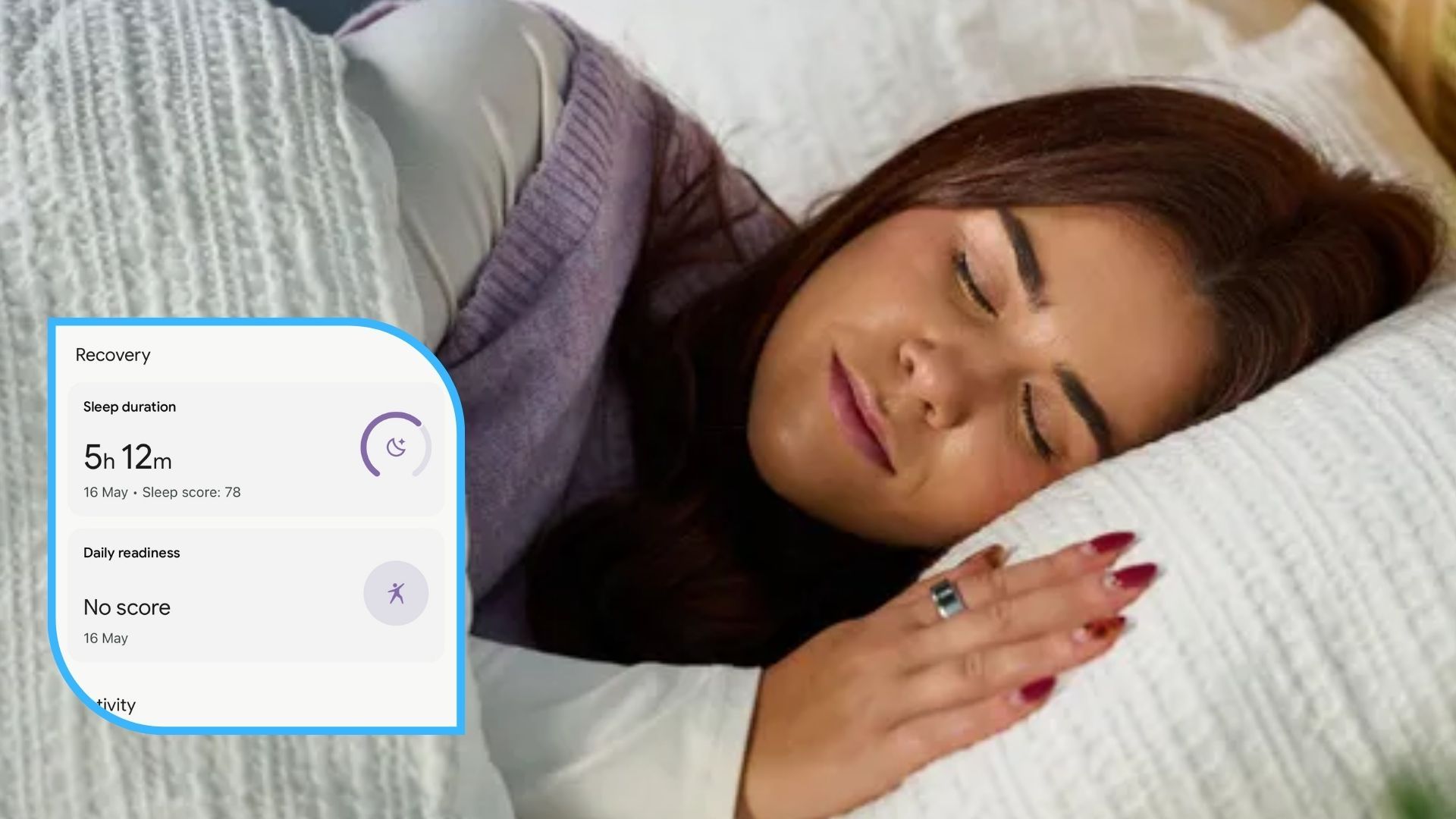 Screenshot showing sleep expert tips for cancer risk reduction