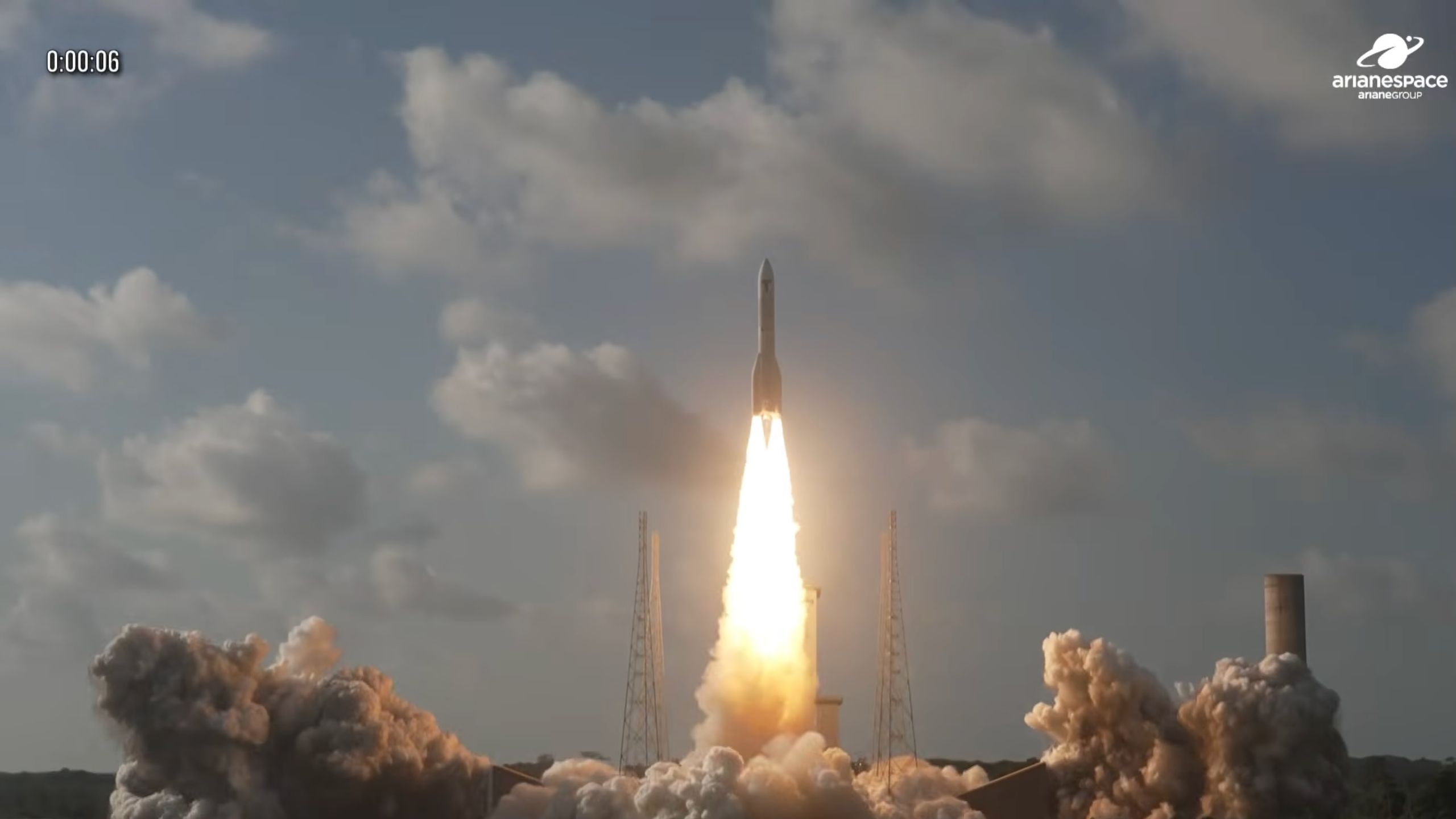 Ariane 6 rocket launching MTG-I2 weather satellite