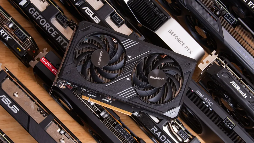 Tom's Hardware GPU hierarchy showing RTX 5070 performance positioning