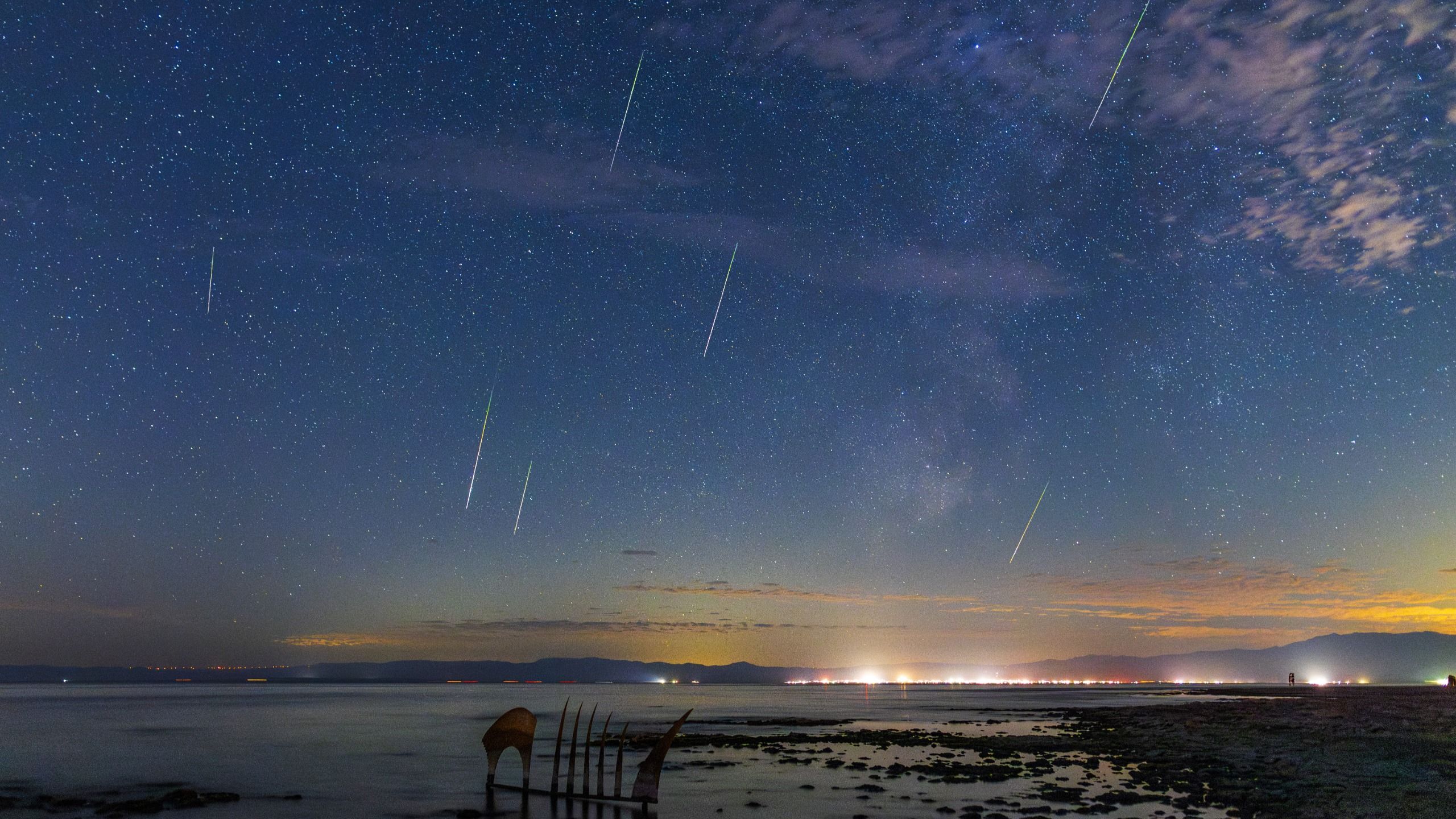Illustration of the Orionid meteor shower radiant