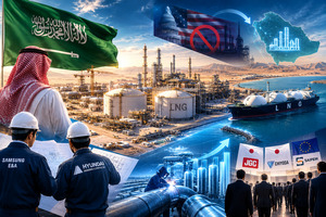 Saudi Aramco LNG terminal infrastructure construction related article image