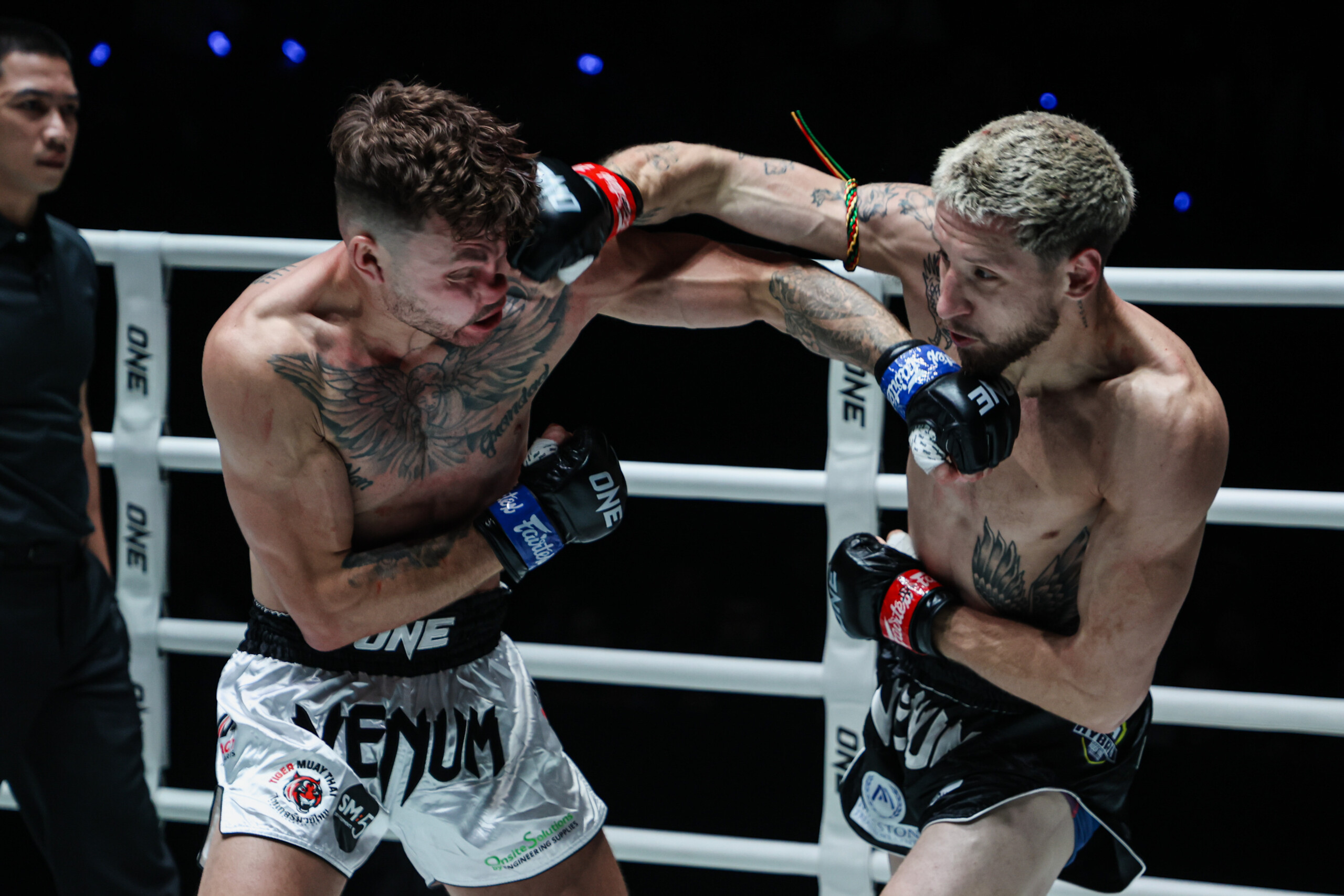 Luke Lessei and Charlie Guest during ONE Fight Night 48