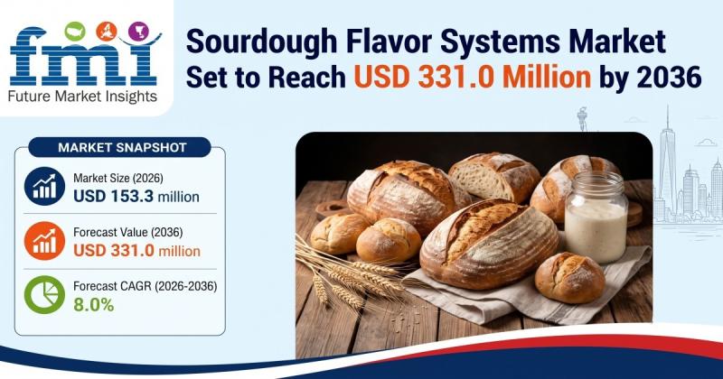 Graph showing market growth projections for sourdough flavor systems