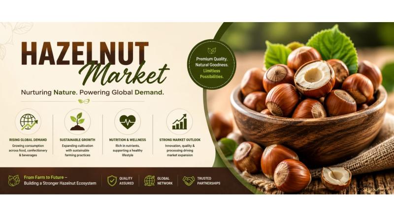Global hazelnut market growth projection chart