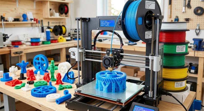 Chart illustrating the growth of the 3D printing plastics market
