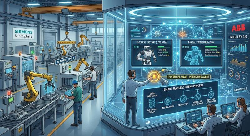 Digital twin technology in US manufacturing market report cover