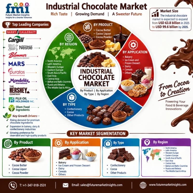 Industrial chocolate market growth chart