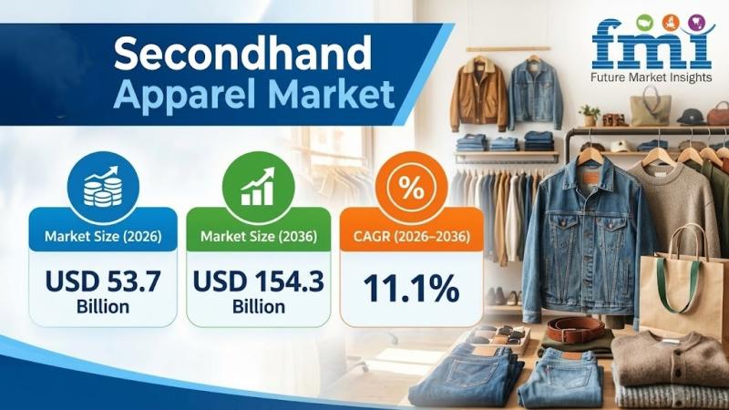 Chart showing secondhand apparel market growth