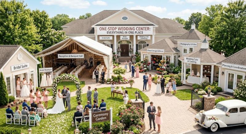 Graph showing growth of one-stop wedding services market