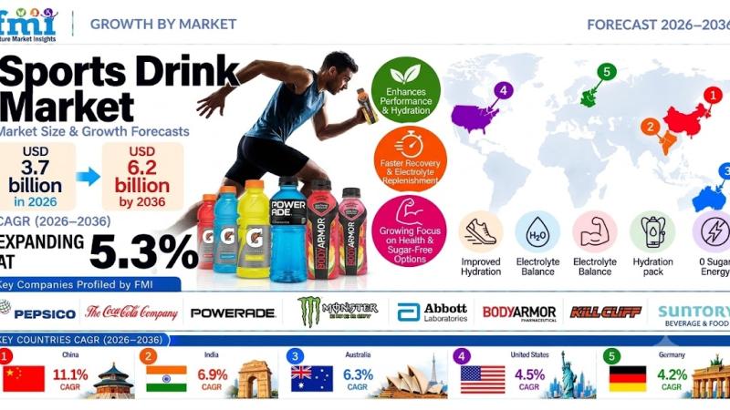 Sports drink market growth projection