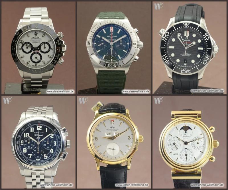 Graph illustrating the market share of major Swiss watch brands