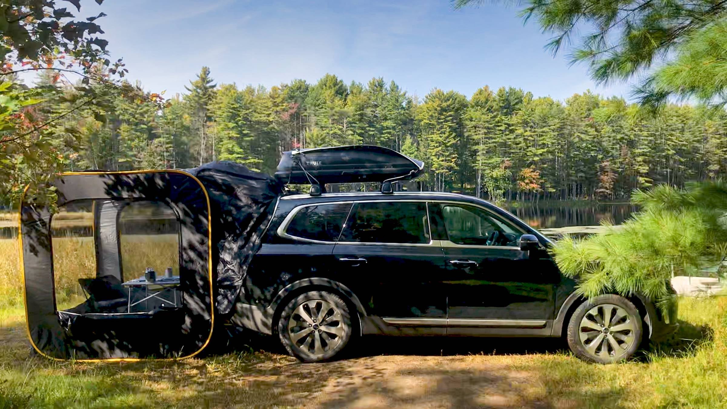 A micro-RV conversion from an SUV demonstrates creative car glamping solutions