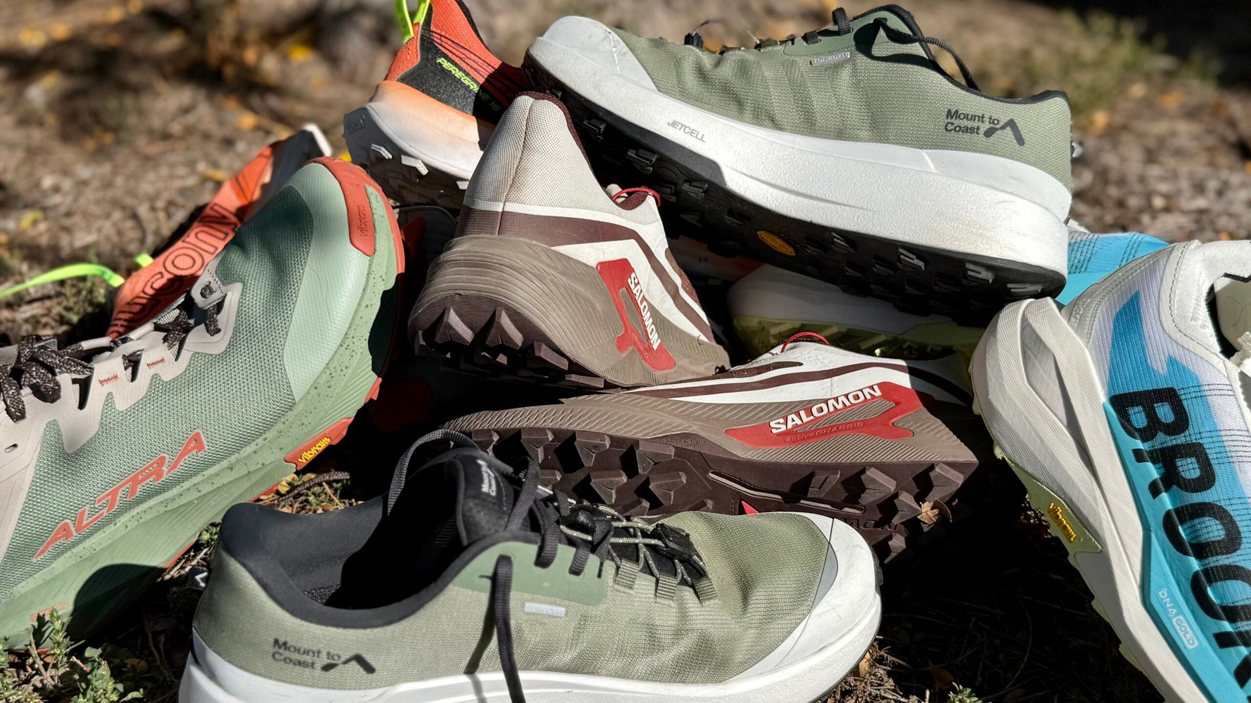 Trail running shoe testing