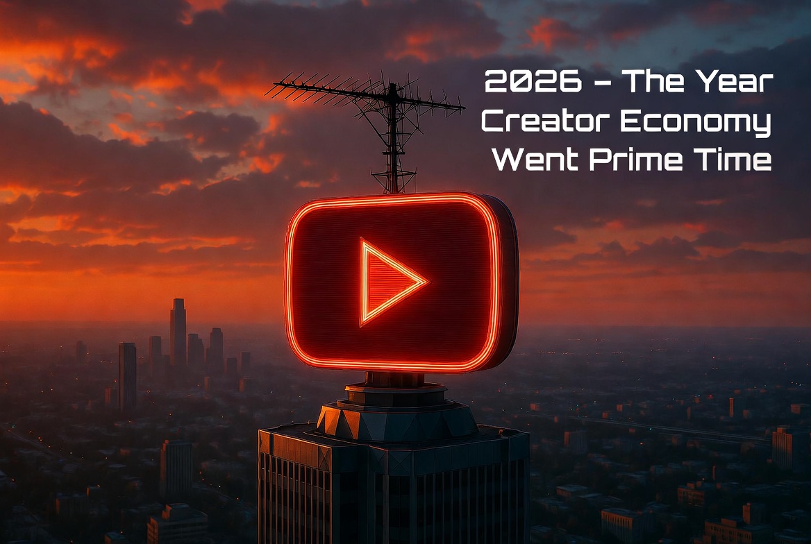YouTube and the creator economy going prime time in 2026