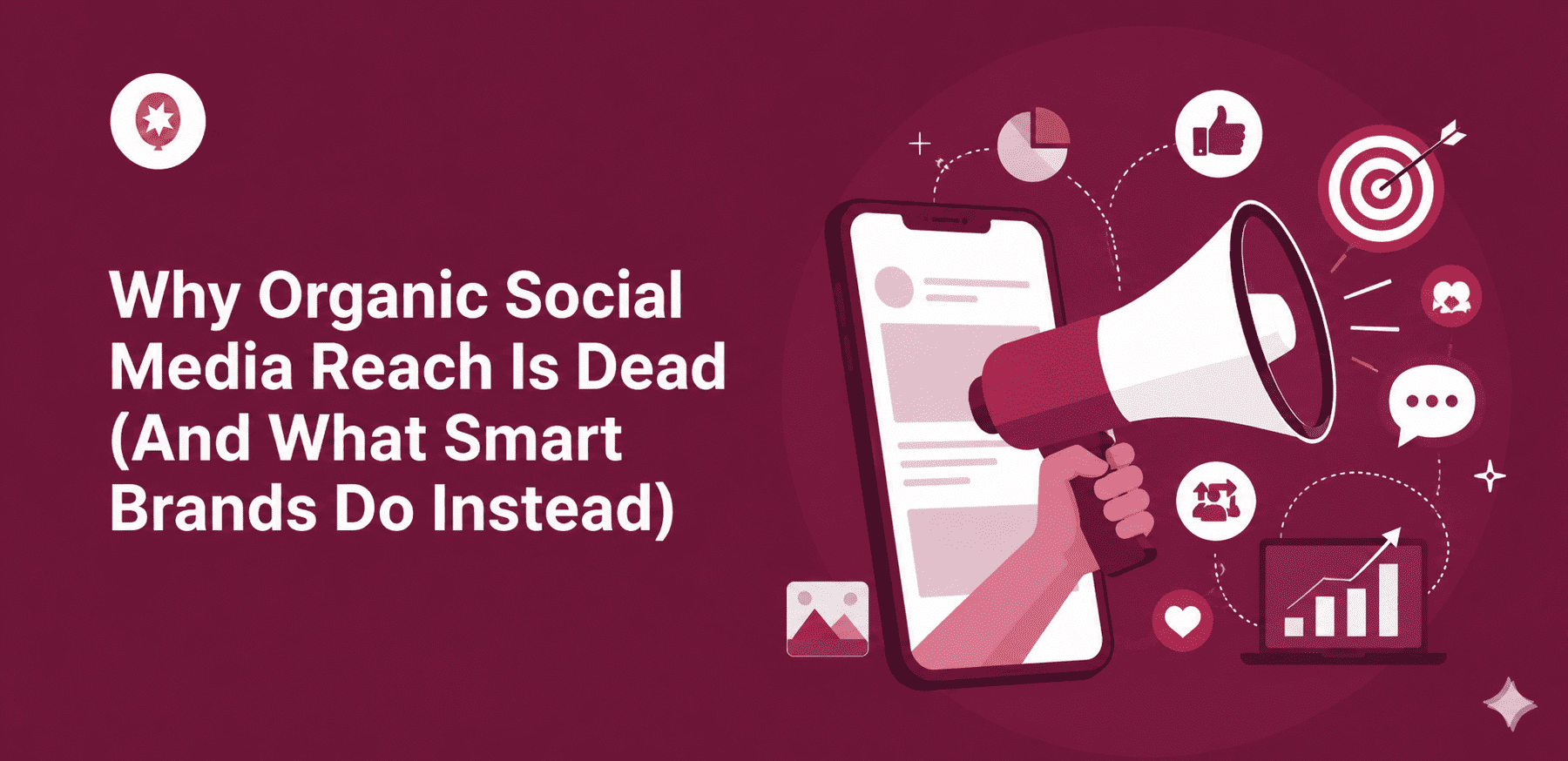 Organic social media reach comparison chart