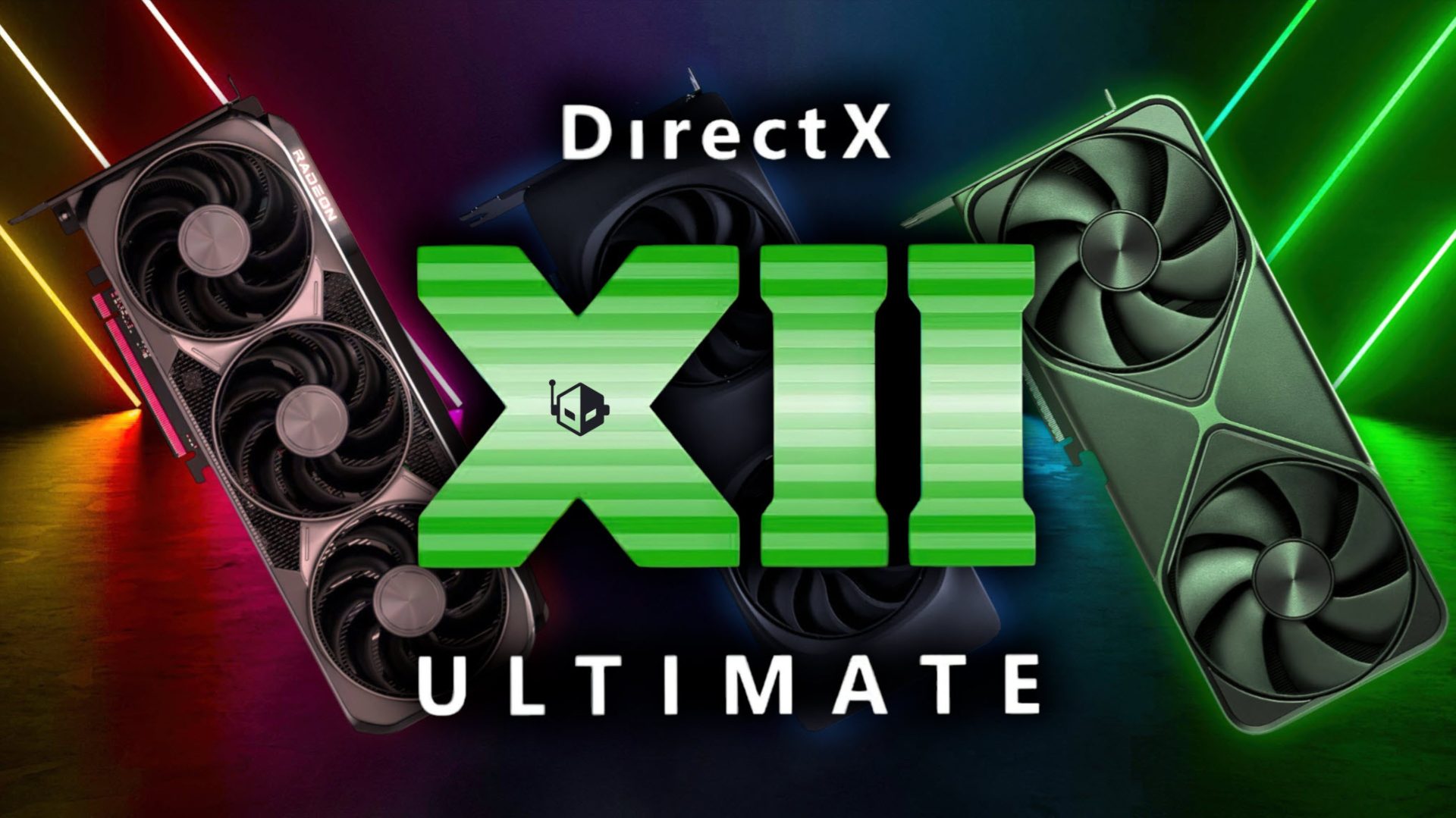 A banner image showing the Microsoft DirectX 12 branding against a blue gradient background