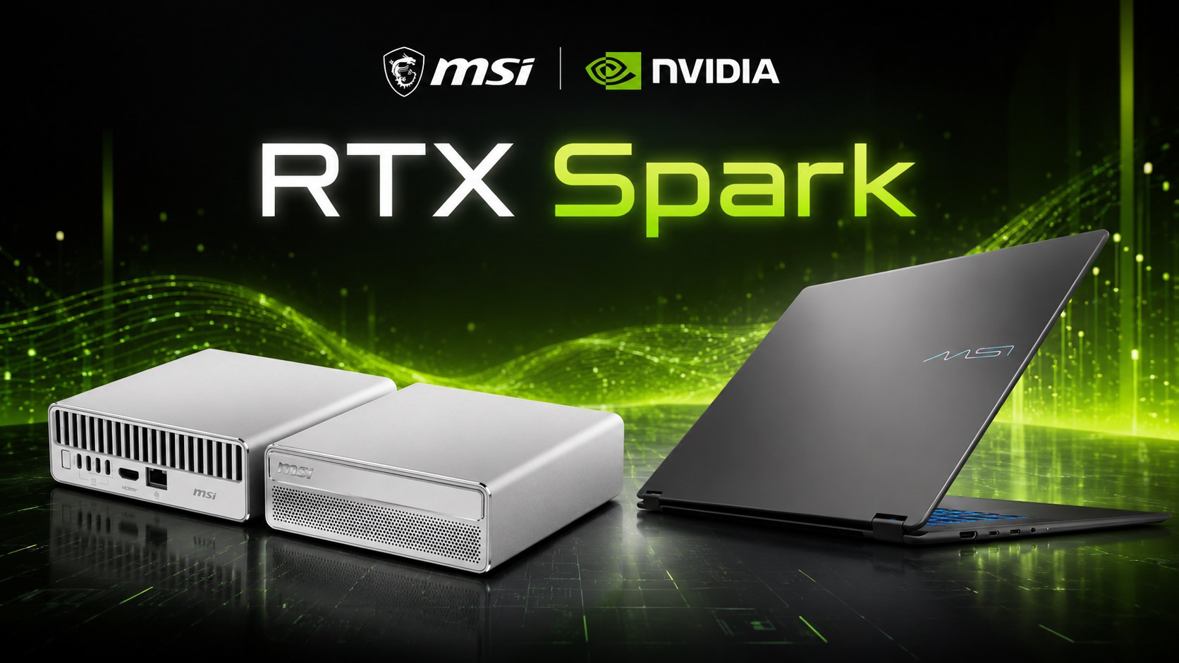 MSI EdgeMesa N mini PC with RTX Spark SoC for edge AI workloads
