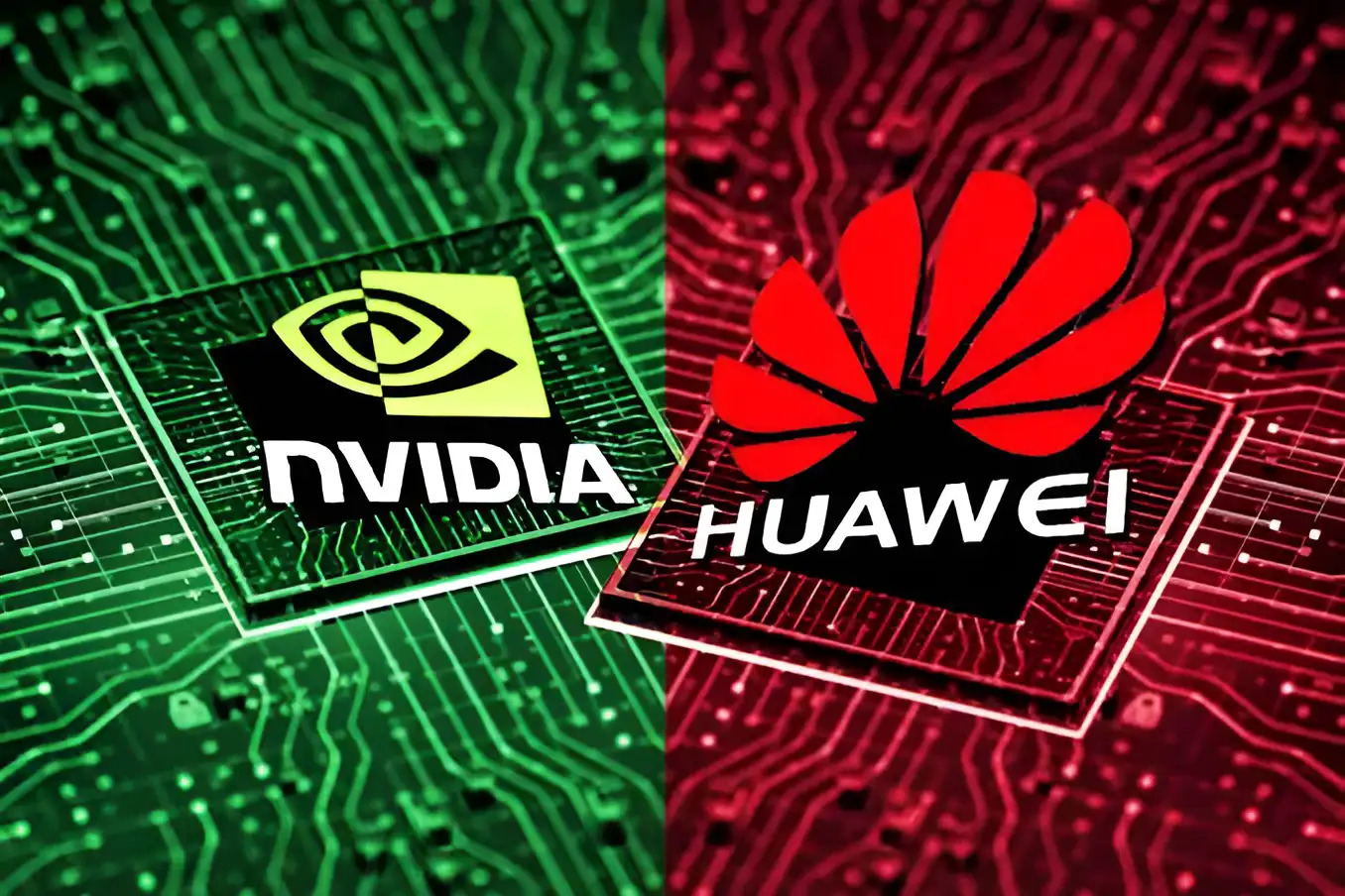 DeepSeek and Huawei Logo Concept