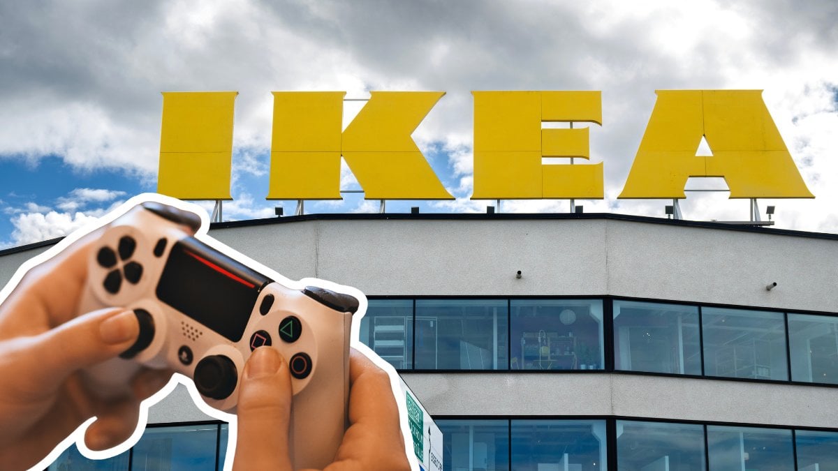 IKEA store floor with gaming activity