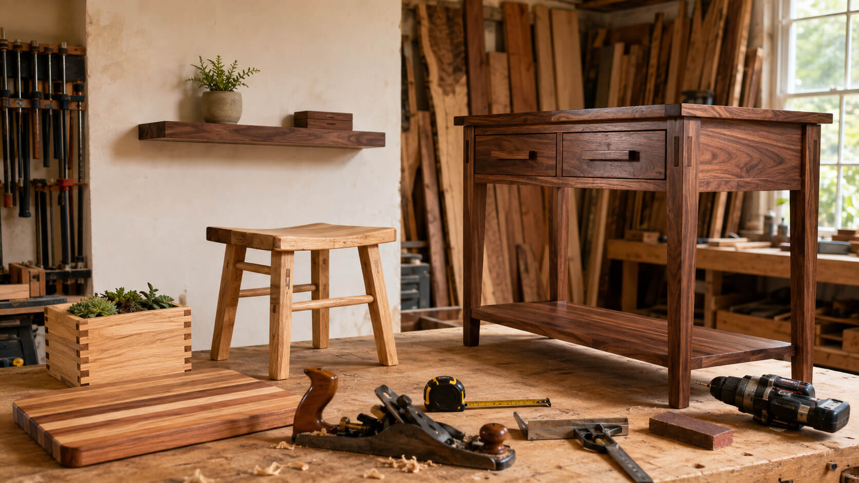 From cutting boards to walnut furniture