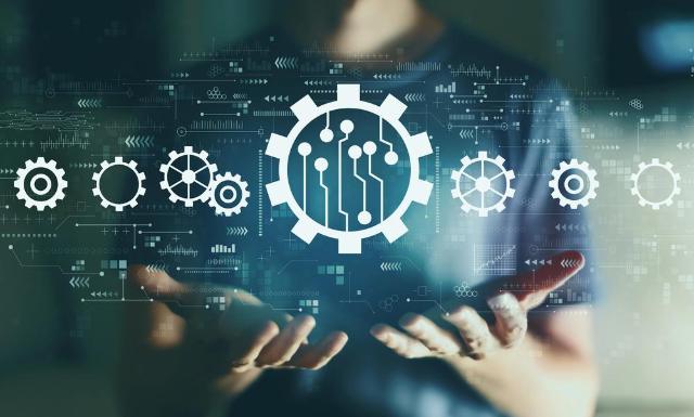 Infographic showing 2026 AI automation business trends