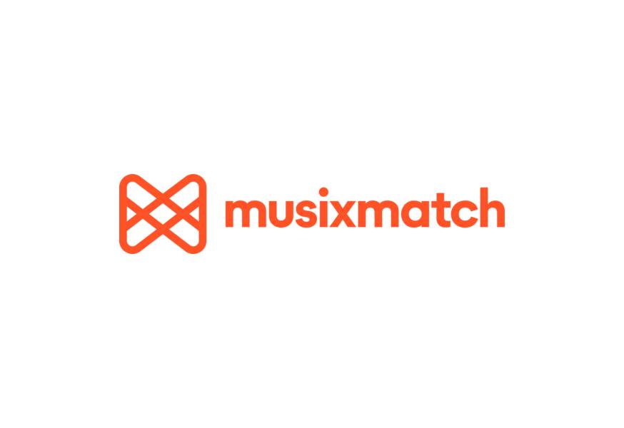 Musixmatch logo and graphic representing music rights data
