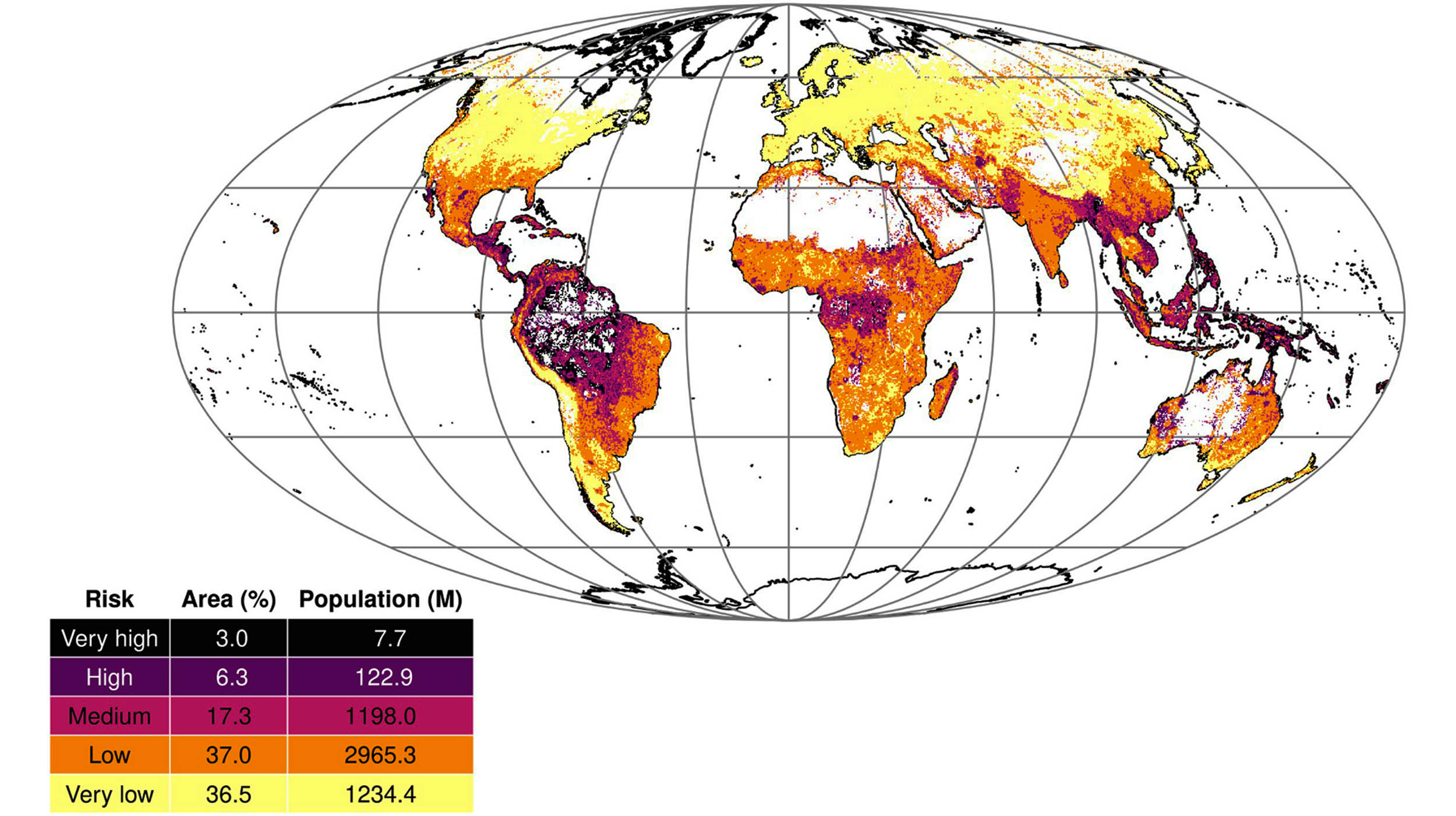 WHO global disease outbreak risk map published in Science Advances
