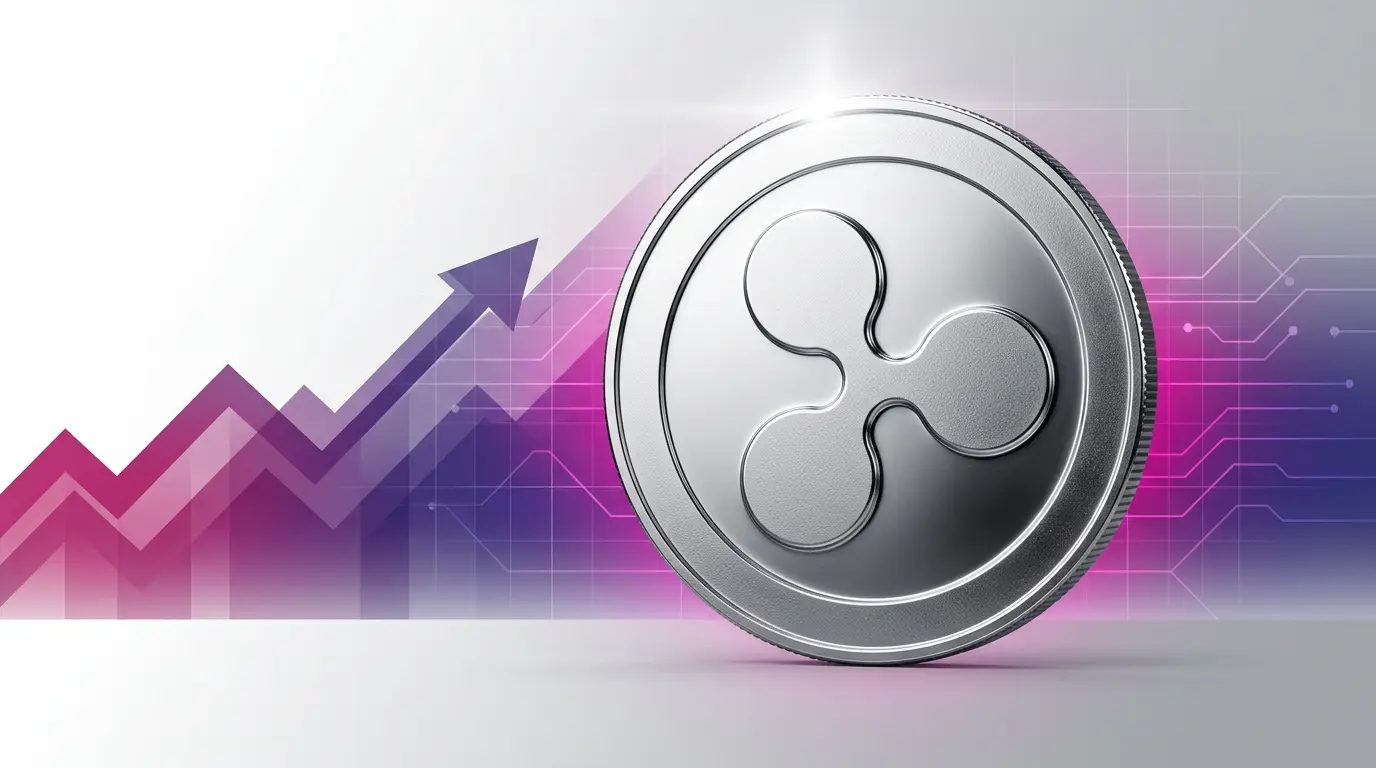XRP price chart showing limited movement despite CNBC Disruptor 50 inclusion