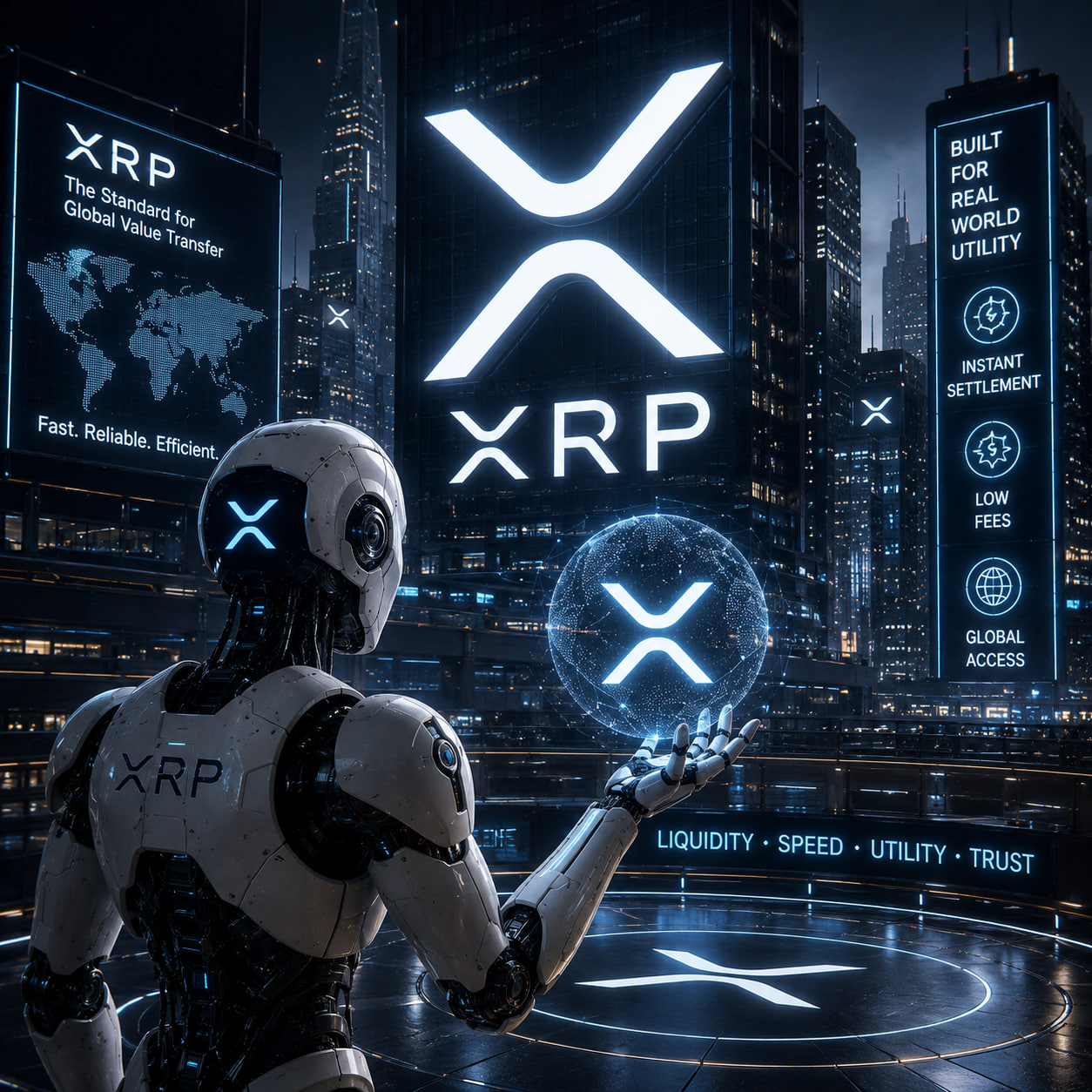XRP price stagnation and AI outlook analysis image