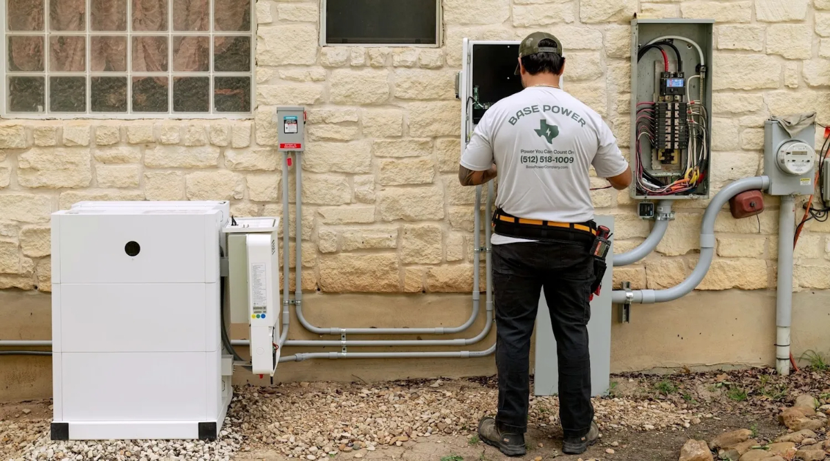 Residential battery system being managed for grid support services