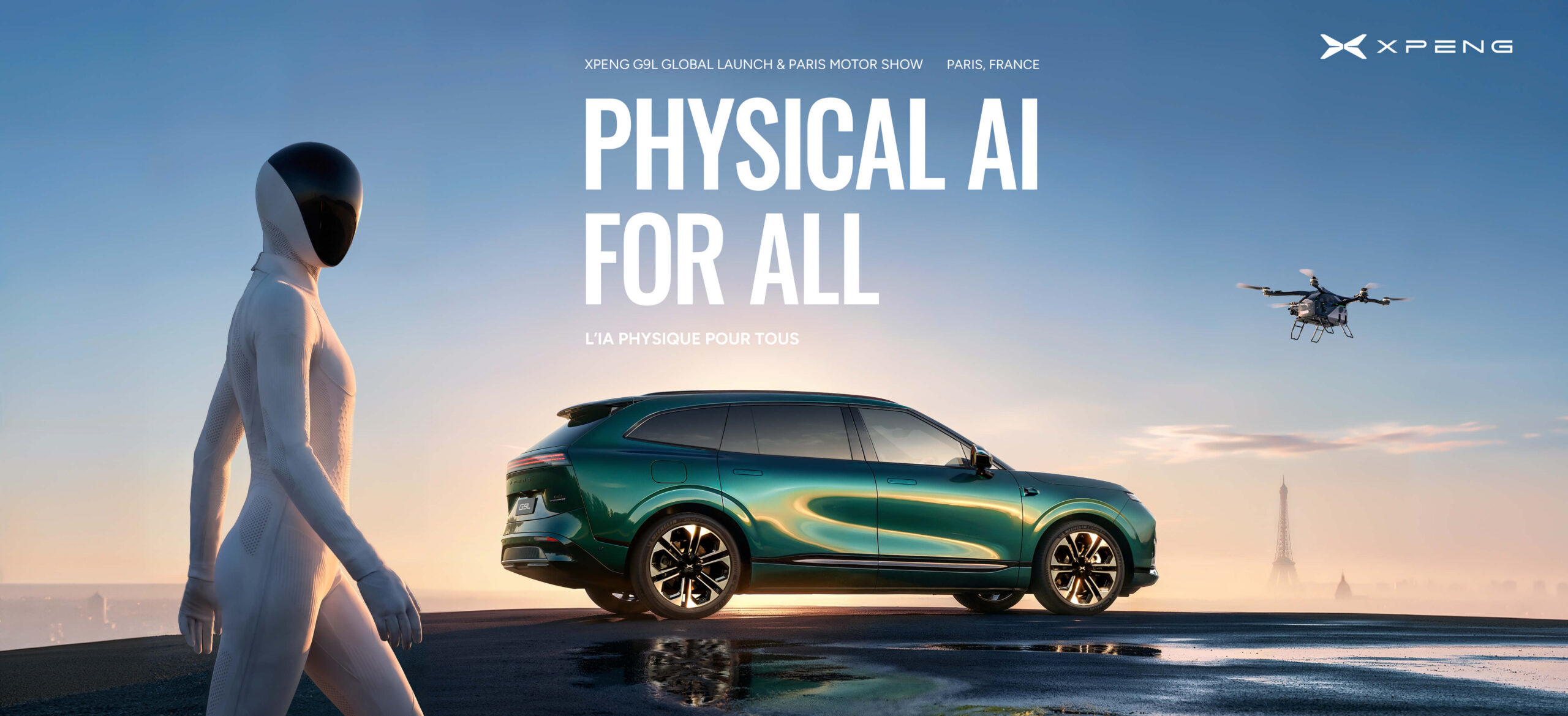 XPENG Physical AI concept showcased at automotive event