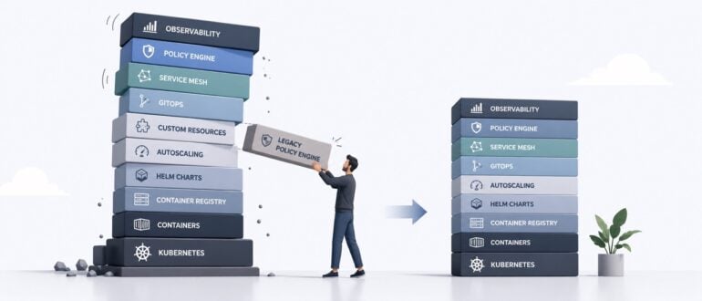 Visual representation of operational debt accumulation in cloud-native systems