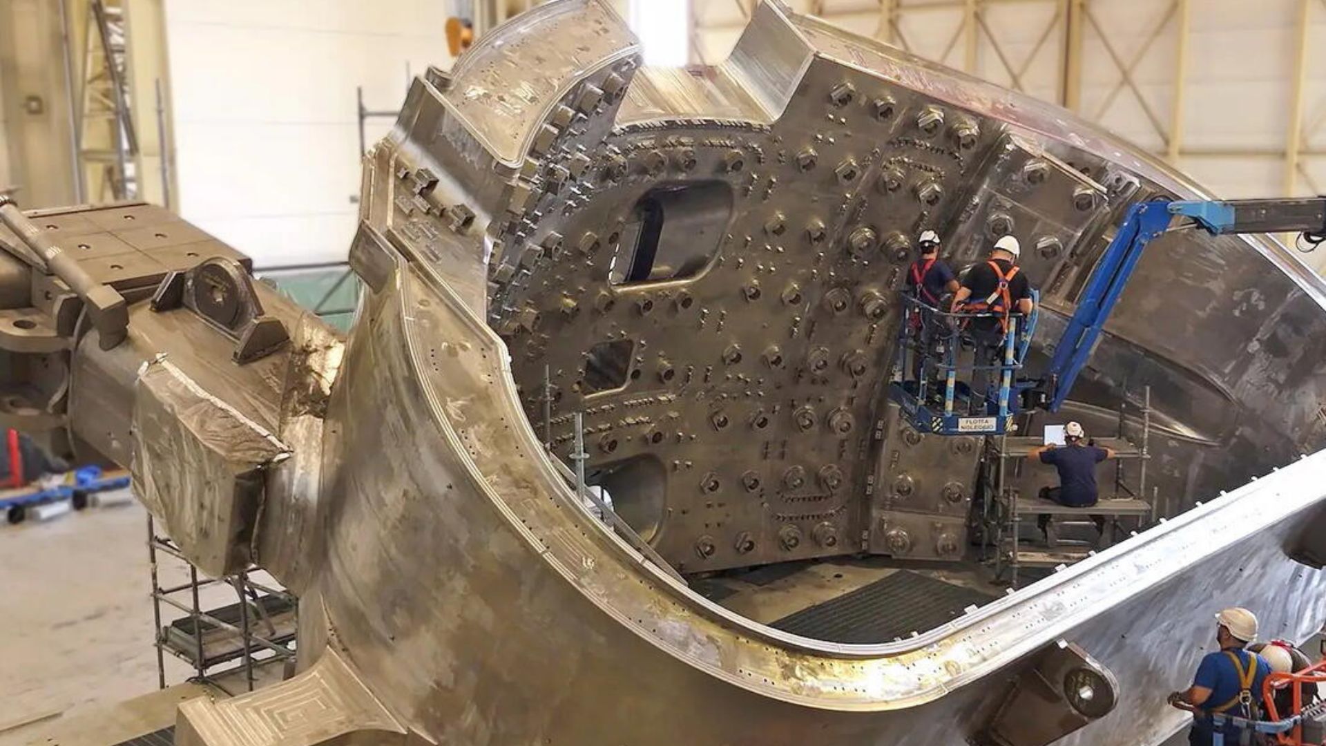 A large steel sector of the ITER vacuum vessel