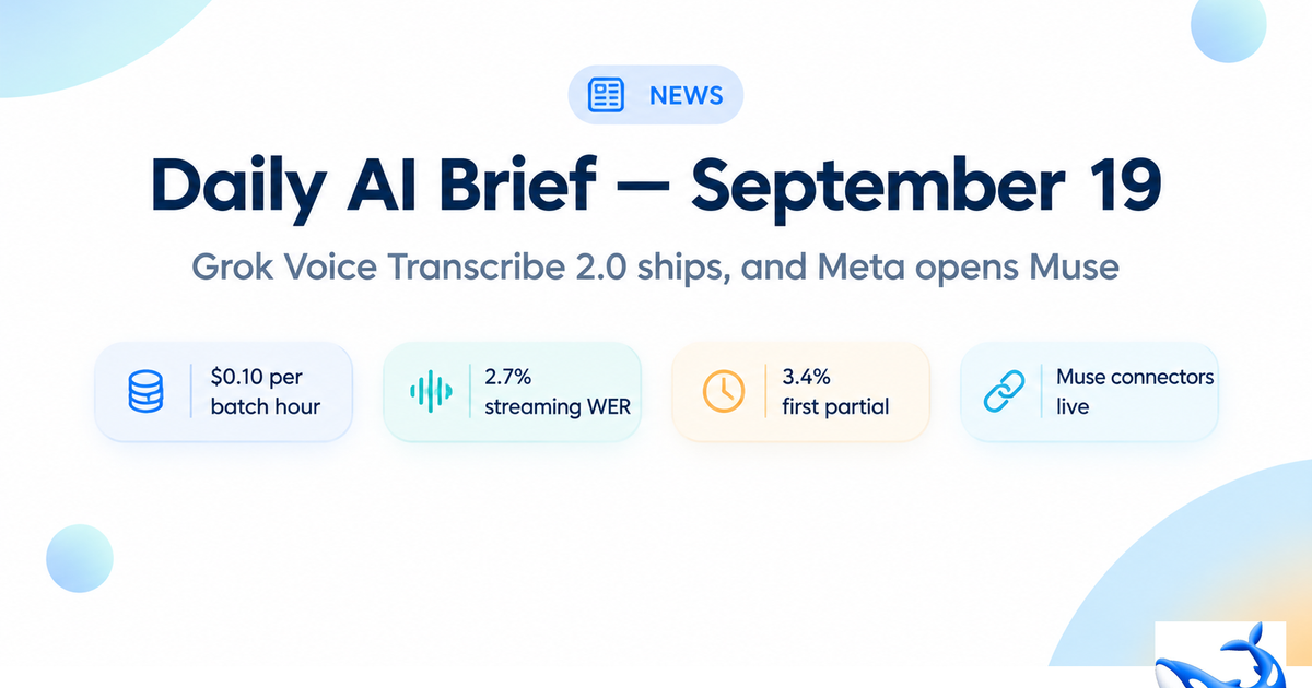 Grok Voice Transcribe Update