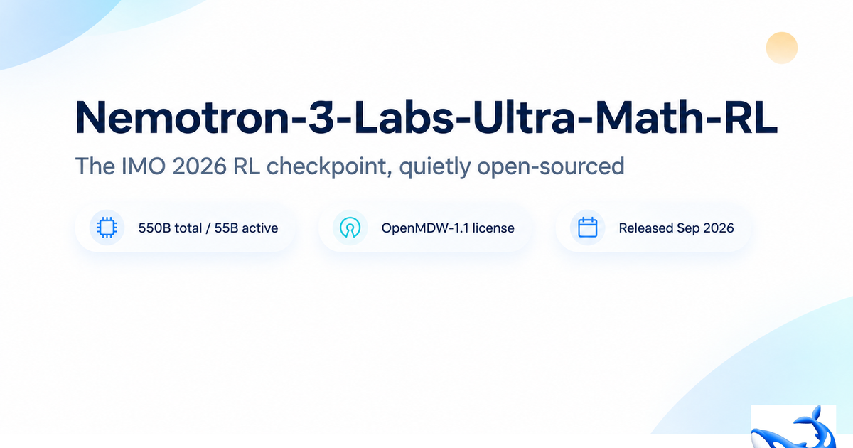 Nemotron-3-Labs-Ultra-Math-RL announcement graphic