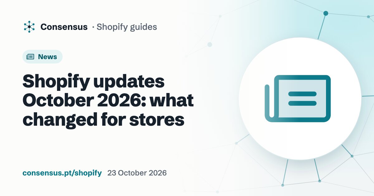 Shopify's October 2026 updates including Canvas and batch fulfillment