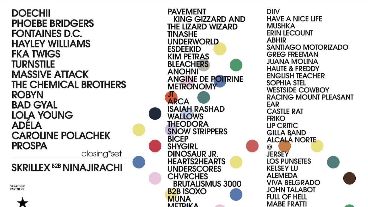 Primavera Sound 2027 lineup announcement featuring Doechii and Fontaines D.C.